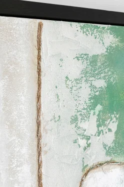 Obrazy*KARE Design Obraz Dust Green 120x120 Cm