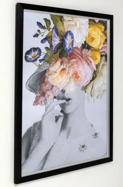 Obrazy*KARE Design Obraz Flower Lady Pastel 117x154 Cm Kolorowy