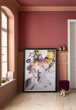 Obrazy*KARE Design Obraz Flower Lady Pastel 117x154 Cm Kolorowy