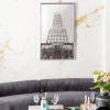 Obrazy*KARE Design Obraz Front Lustrzany Empire State Building 77x130 Cm