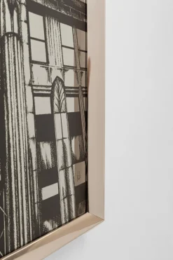Obrazy*KARE Design Obraz Front Lustrzany Empire State Building 77x130 Cm