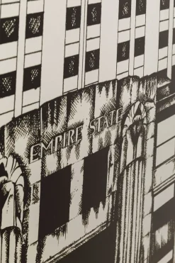 Obrazy*KARE Design Obraz Front Lustrzany Empire State Building 77x130 Cm