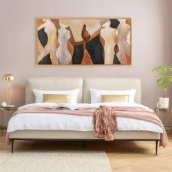 Obrazy*KARE Design Obraz Kolorowy Abstrakcja Kobiety 160x80 Cm