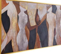 Obrazy*KARE Design Obraz Kolorowy Abstrakcja Kobiety 160x80 Cm