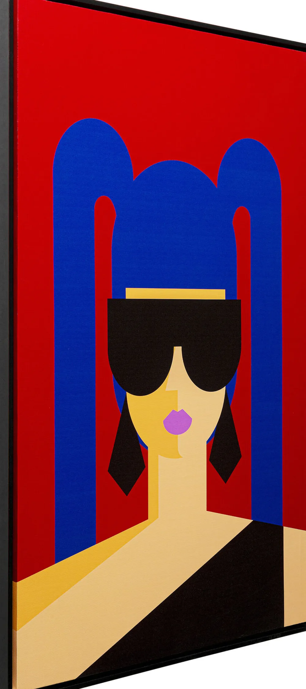 Obrazy*KARE Design Obraz Kolorowy Do Salonu Dziewczyna W Okularach 60x90 Cm