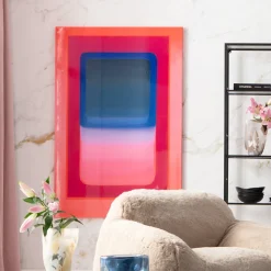 Obrazy*KARE Design Obraz Kolorowy Geometryczny Płótno Bawełniane 100x150 Cm