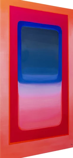 Obrazy*KARE Design Obraz Kolorowy Geometryczny Płótno Bawełniane 100x150 Cm