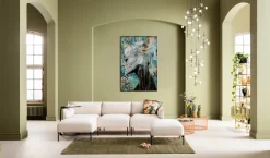 Obrazy*KARE Design Obraz Lady Flower 100x150 Cm Kolorowy