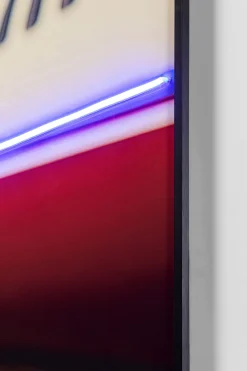 Obrazy*KARE Design Obraz LED Kolorowy 120x80 Cm 80's Kobieta I Samolot