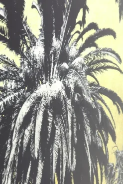Obrazy*KARE Design Obraz Metallic Palms 180x120 Cm