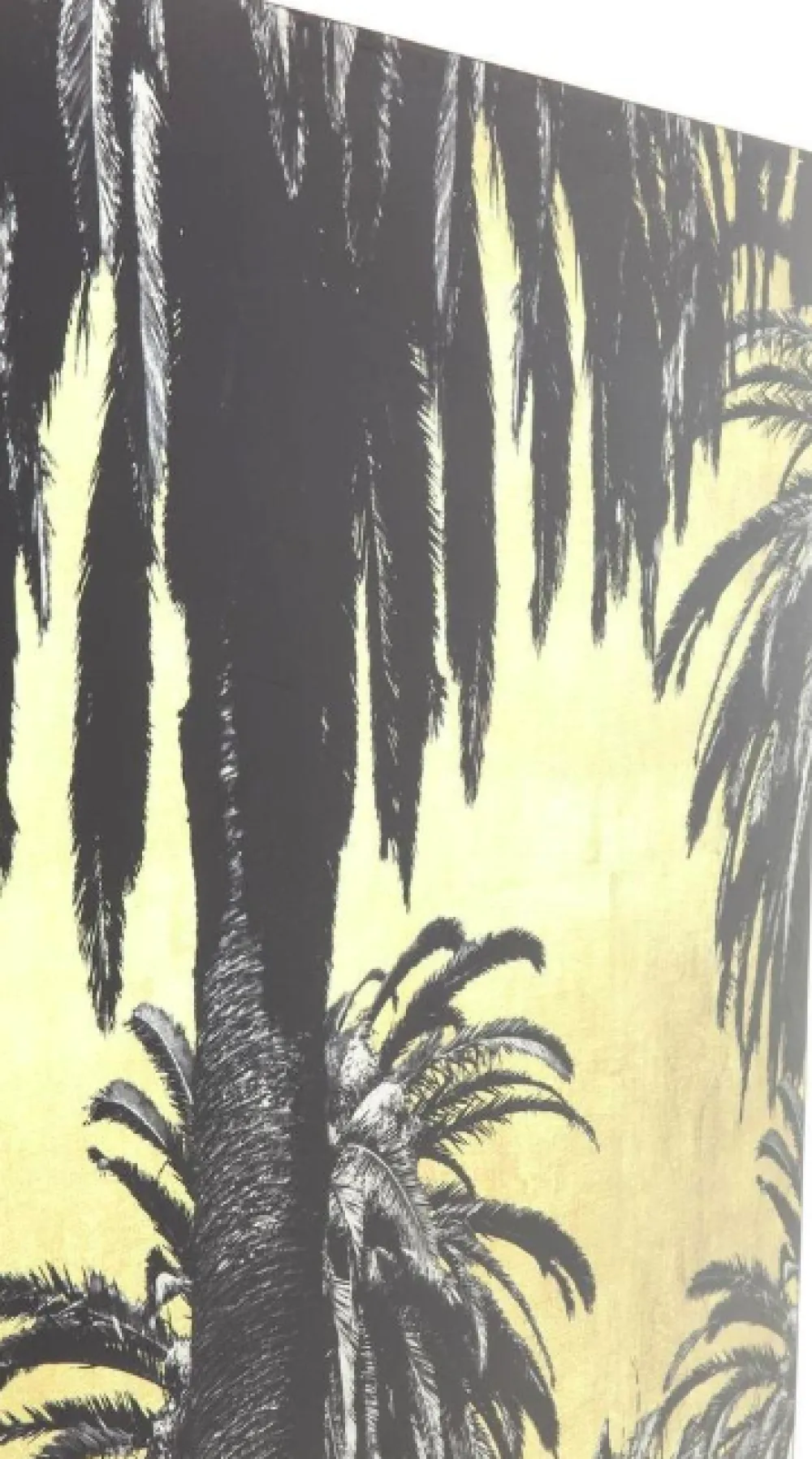 Obrazy*KARE Design Obraz Metallic Palms 180x120 Cm