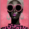 Obrazy*KARE Design Obraz Różowy Do Salonu Glamour 75x115 Cm