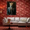 Obrazy*KARE Design Obraz Szklany Duży 100x150 Cm Motyw Zwierzęcy Pan Gepard