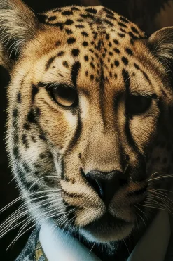 Obrazy*KARE Design Obraz Szklany Duży 100x150 Cm Motyw Zwierzęcy Pan Gepard
