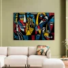 Obrazy*KARE Design Obraz Szklany Kolorowy Awangardowy 150x100 Cm
