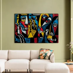Obrazy*KARE Design Obraz Szklany Kolorowy Awangardowy 150x100 Cm