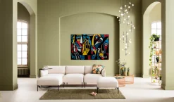Obrazy*KARE Design Obraz Szklany Kolorowy Awangardowy 150x100 Cm