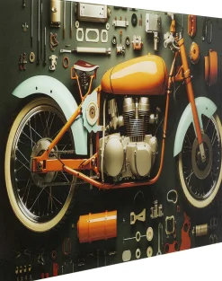 Obrazy*KARE Design Obraz Szklany Kolorowy 80x60 Cm Motor