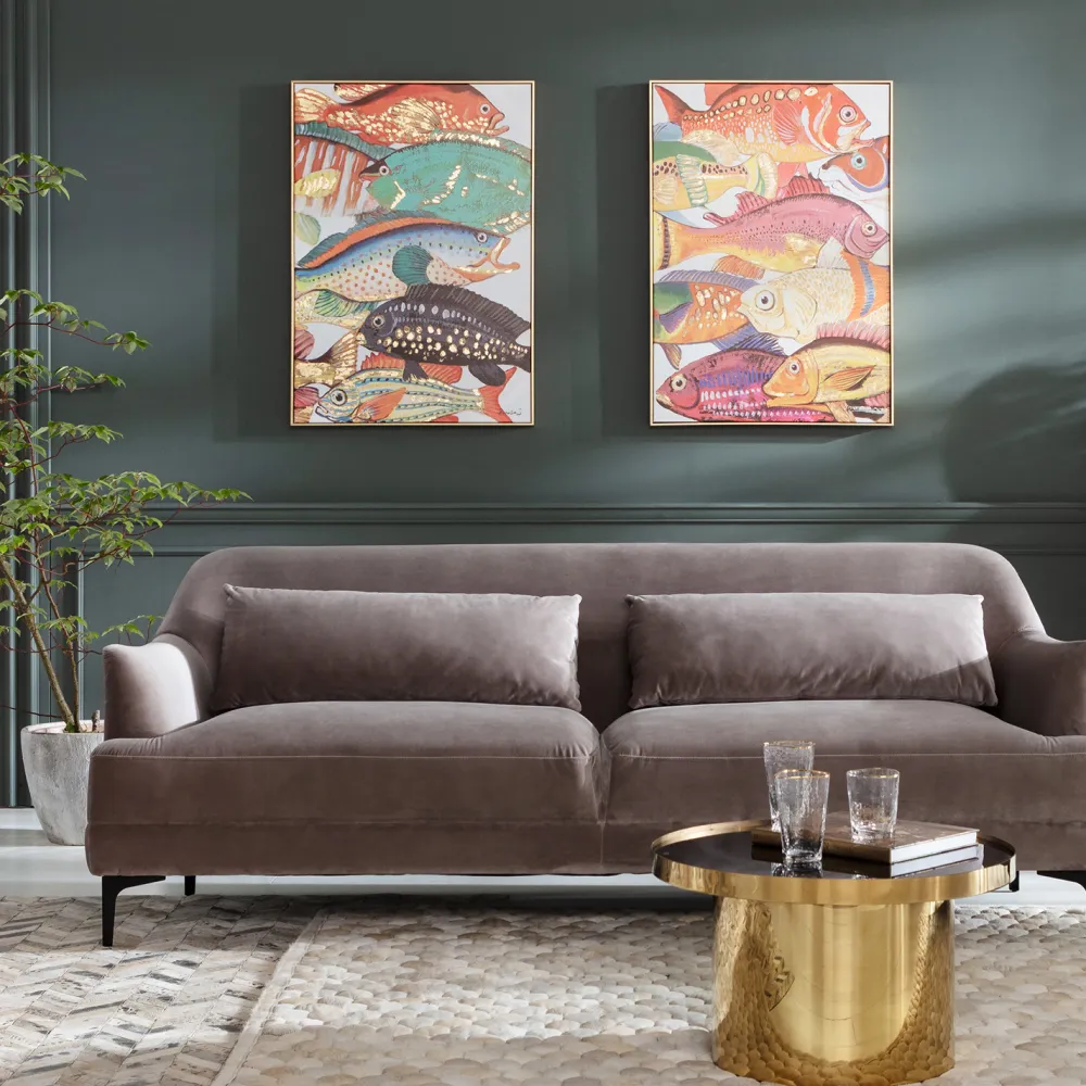 Obrazy*KARE Design Obraz Touched Fish Meeting Two 70x100 Cm