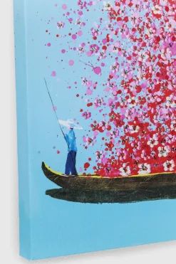 Obrazy*KARE Design Obraz Touched Flower Boat 80x100 Cm Kolorowy