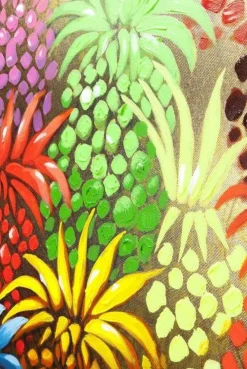 Obrazy*KARE Design Obraz Touched Flower Elephant 120x90 Cm Kolorowy