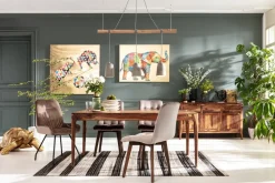 Obrazy*KARE Design Obraz Touched Flower Elephant 120x90 Cm Kolorowy