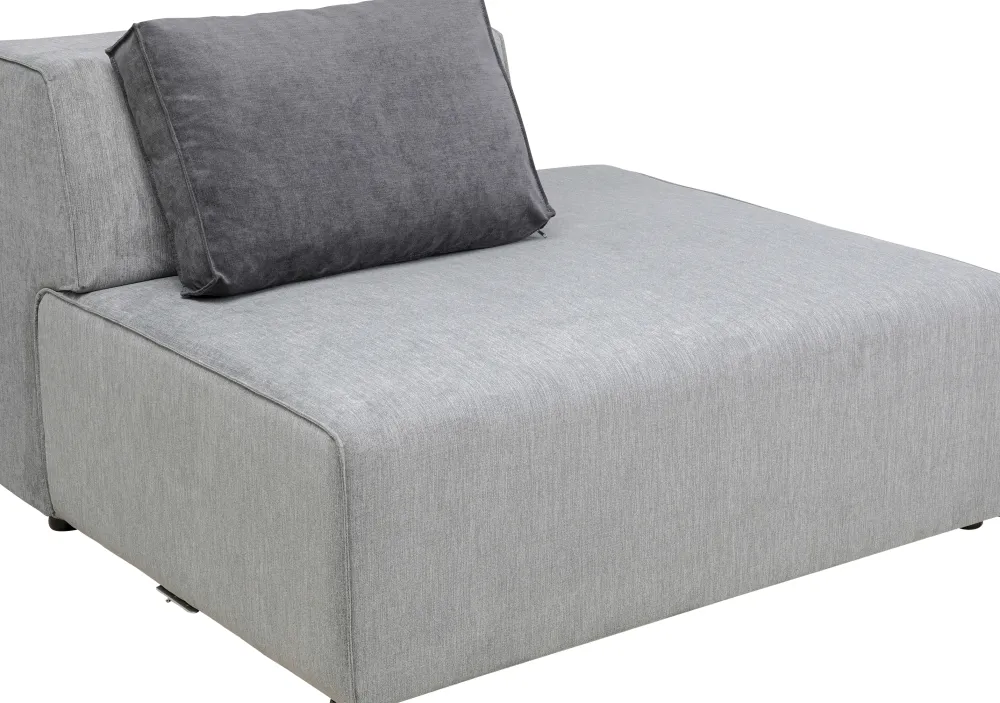 Sofy Modułowe*KARE Design Otoman Infinity Chenille 120x100 Cm Szary