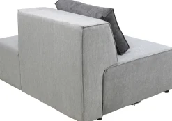 Sofy Modułowe*KARE Design Otoman Infinity Chenille 120x100 Cm Szary