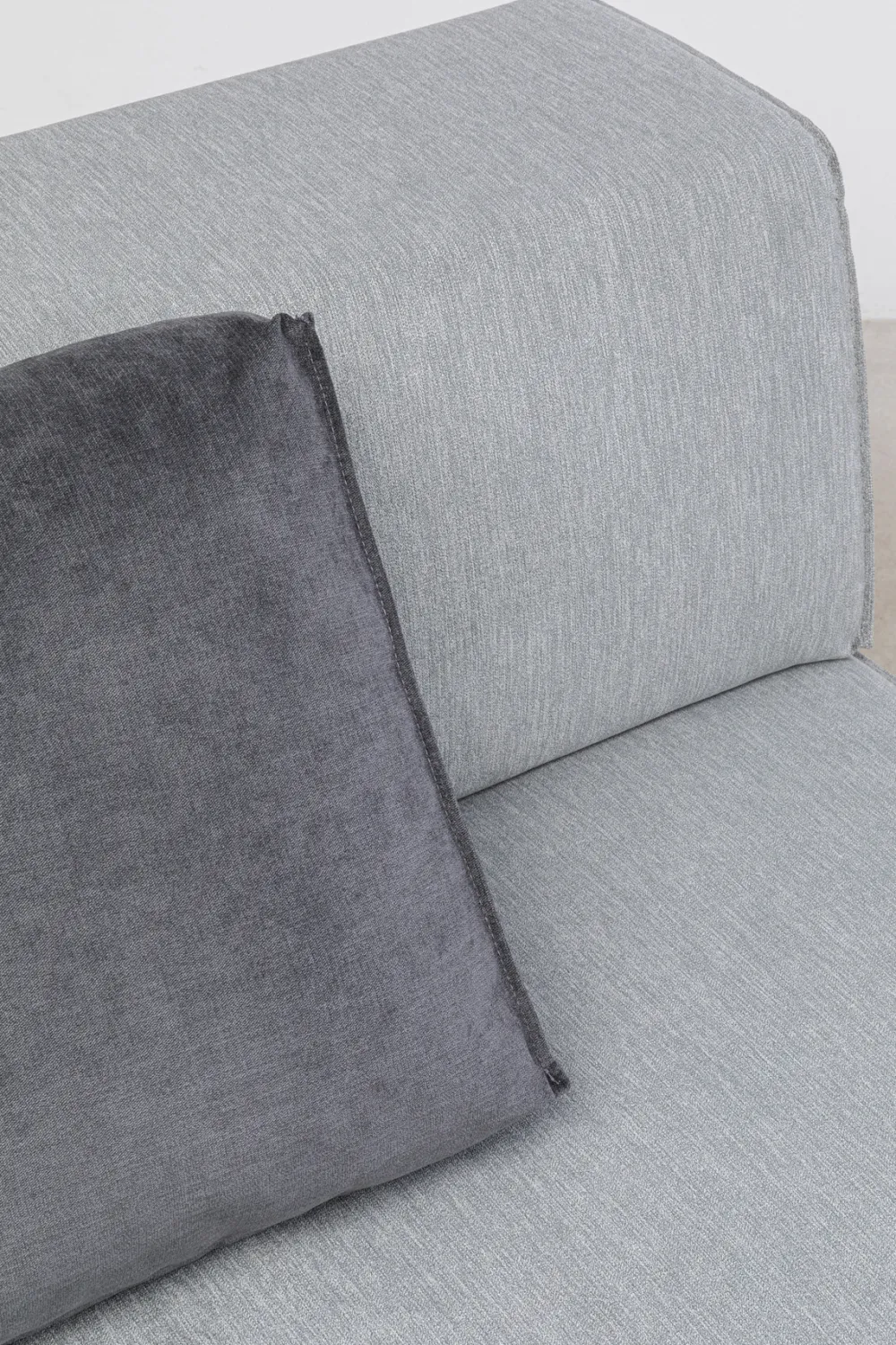 Sofy Modułowe*KARE Design Otoman Infinity Chenille 120x100 Cm Szary