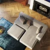 Sofy Modułowe*KARE Design Otoman Infinity Chenille 182x117 Cm Szary Lewy