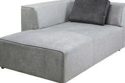 Sofy Modułowe*KARE Design Otoman Infinity Chenille 182x117 Cm Szary Lewy