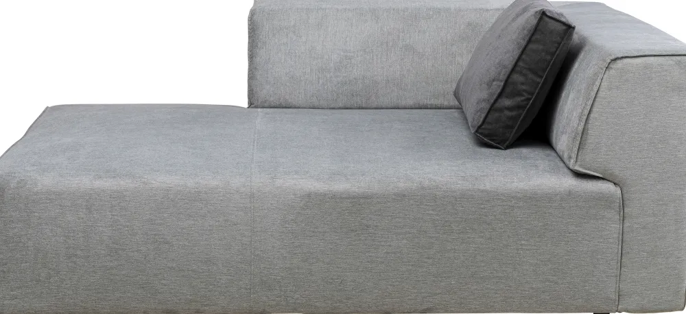 Sofy Modułowe*KARE Design Otoman Infinity Chenille 182x117 Cm Szary Lewy