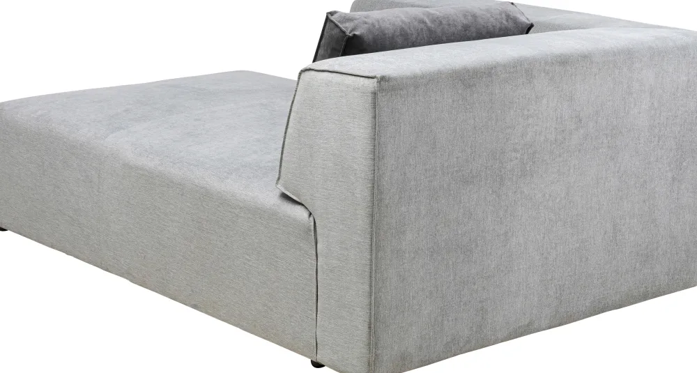 Sofy Modułowe*KARE Design Otoman Infinity Chenille 182x117 Cm Szary Lewy