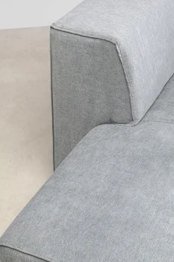 Sofy Modułowe*KARE Design Otoman Infinity Chenille 182x117 Cm Szary Lewy