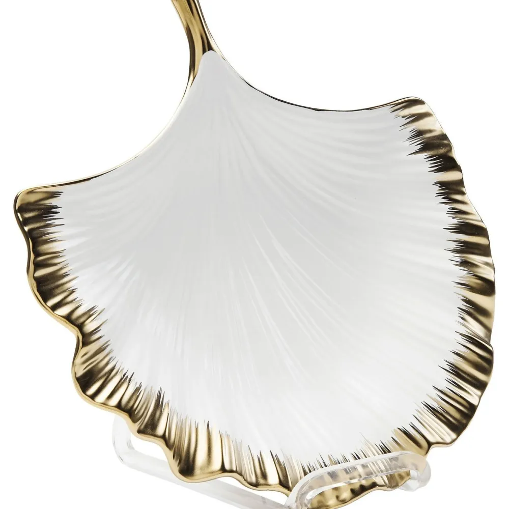 Zastawa Stołowa*KARE Design Półmisek Ginkgo Elegance Rim 28x28 Cm