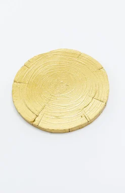 Zastawa Stołowa*KARE Design Podkładki Pod Kubki Playing Bear Ø8 Cm Złote