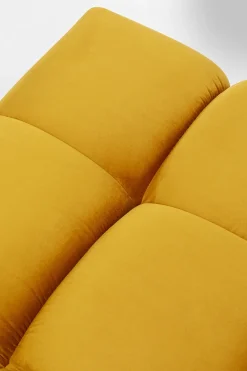 Taborety*KARE Design Podnóżek Belami Velvet 105x70 Cm Bursztynowy
