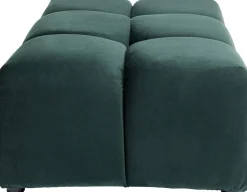 Taborety*KARE Design Podnóżek Belami Velvet 105x70 Cm Ciemnozielony