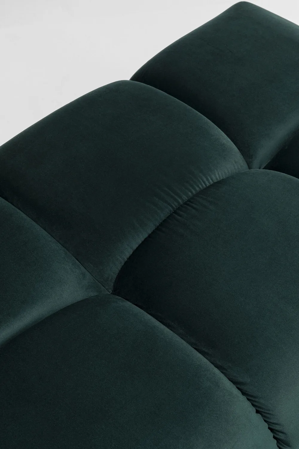 Taborety*KARE Design Podnóżek Belami Velvet 105x70 Cm Ciemnozielony