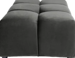 Taborety*KARE Design Podnóżek Belami Velvet 105x70 Cm Szary