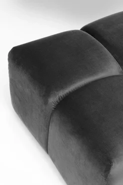 Taborety*KARE Design Podnóżek Belami Velvet 105x70 Cm Szary