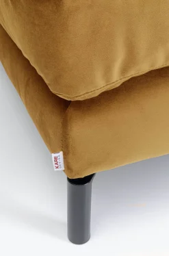 Taborety*KARE Design Podnóżek Discovery 102x102 Cm Bursztynowy