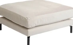 Taborety*KARE Design Podnóżek Discovery 102x102 Cm Kremowy