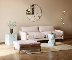 Taborety*KARE Design Podnóżek Discovery 102x102 Cm Kremowy