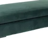 Taborety*KARE Design Podnóżek Gianni Velvet 130x62 Cm Ciemnozielony