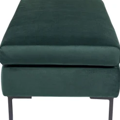 Taborety*KARE Design Podnóżek Gianni Velvet 130x62 Cm Ciemnozielony