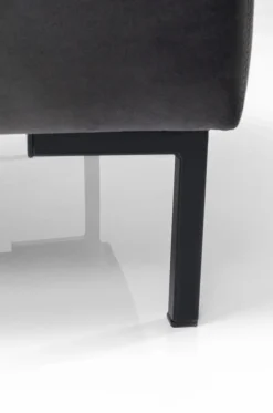 Taborety*KARE Design Podnóżek Gianni Velvet 130x62 Cm Ciemnoszary