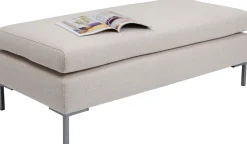 Taborety*KARE Design Podnóżek Gianni 130x62 Cm Kremowy