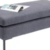 Taborety*KARE Design Podnóżek Gianni 130x62 Cm Szary