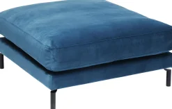 Taborety*KARE Design Podnóżek Lullaby 100x100 Cm Petrol